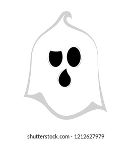 Isolated cute halloween ghost. Vector illustration design