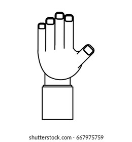 isolated cute hand