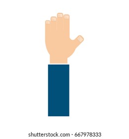 isolated cute hand