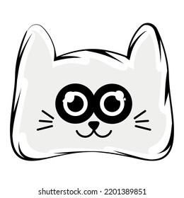Isolated cute happy at avatar Vector