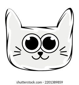 Isolated cute happy at avatar Vector
