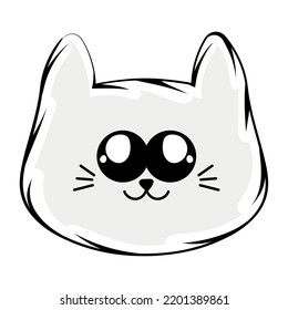 Isolated cute happy at avatar Vector