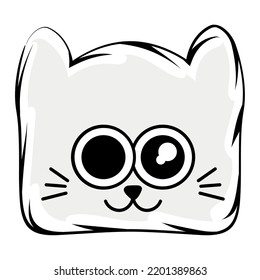 Isolated cute happy at avatar Vector