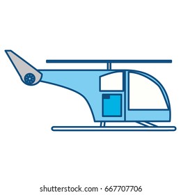 isolated cute helicopter