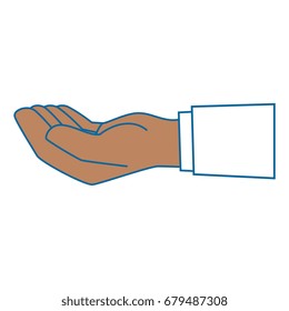 isolated cute human hand