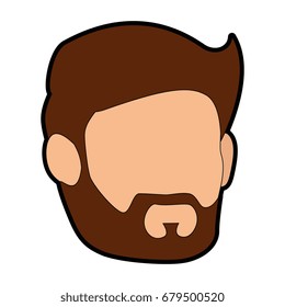isolated cute husband face