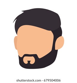 isolated cute husband face