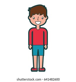 isolated cute icon boy