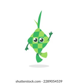 Isolated cute ketupat simple vector design