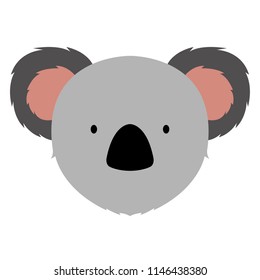 Isolated cute koala avatar