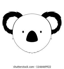 Isolated cute koala avatar