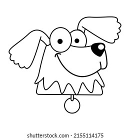 Isolated cute labrador dog breed cartoon Vector illustration