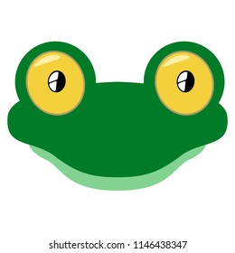 Isolated cute lizard avatar