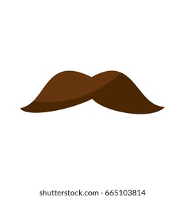 isolated cute moustache