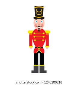 Isolated cute nutcracker soldier. Vector illustration design