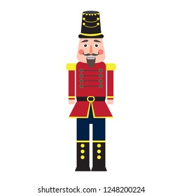 Isolated cute nutcracker soldier. Vector illustration design