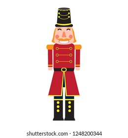 Isolated cute nutcracker soldier. Vector illustration design