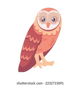 Isolated cute owl bird icon Vector