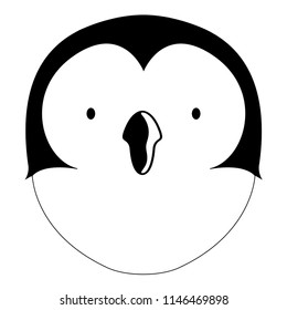 Isolated cute penguin avatar