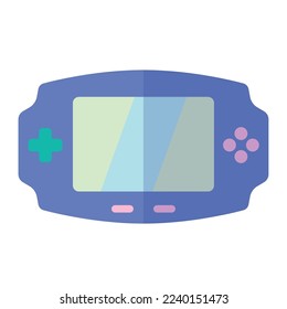 Isolated cute portable videogame console toy icon Vector illustration