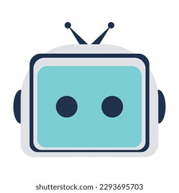 Isolated cute robot character avatar Vector