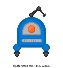 Isolated cute robot toy