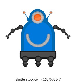 Isolated cute robot toy