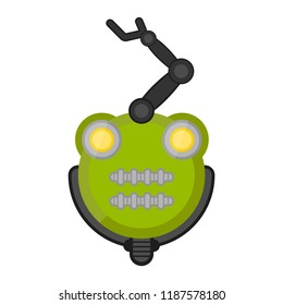 Isolated cute robot toy