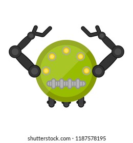 Isolated cute robot toy