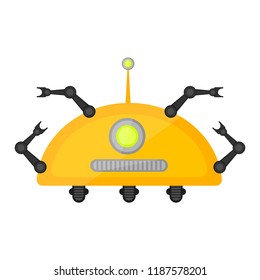 Isolated cute robot toy