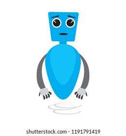 Isolated cute robot toy