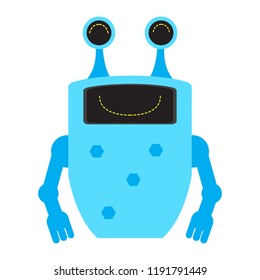 Isolated cute robot toy
