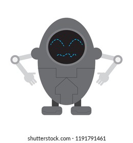 Isolated cute robot toy