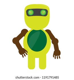 Isolated cute robot toy