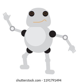 Isolated cute robot toy