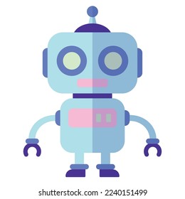 Isolated cute robot toy icon Vector illustration