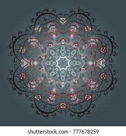 Isolated cute snowflakes on colorful background. Vector illustration. Simple illustration of nice snowflake icon for web. Nice snowflake icon.