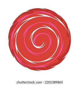 Pegatina aíslada linda de un icono de caramelo Vector