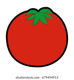 isolated cute tomato