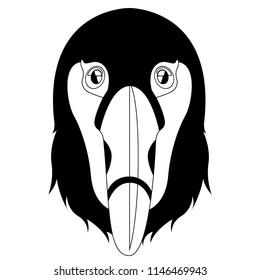 Isolated cute toucan avatar