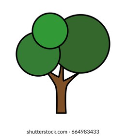 isolated cute tree