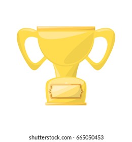 isolated cute trophy