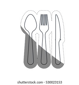 Isolated cutlery design