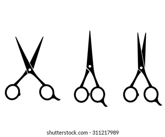 isolated cutting scissors icon on white background