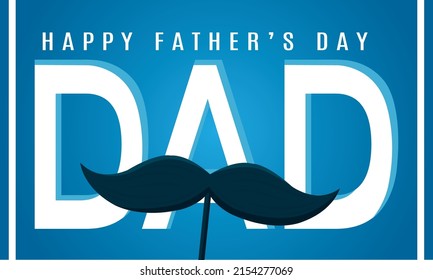 Isolated dad poster father vector illustration