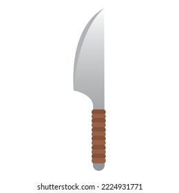 Icono de arma medieval de arma daga aislada Vector