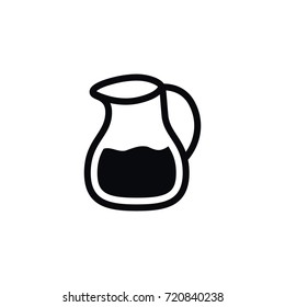 Isolated Dairy Jug Icon. Milk Pitcher Vector Element Can Be Used For Milk, Jug, Dairy Design Concept.