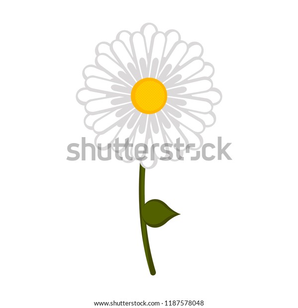 Isolated Daisy Flower Icon Stock Vector (Royalty Free) 1187578048 ...