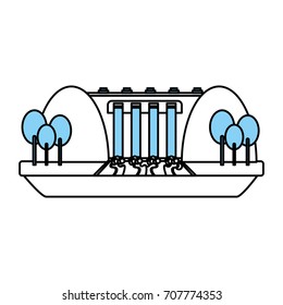 Isolated dam design