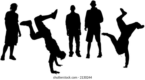 isolated dancers(great for your design and art work)